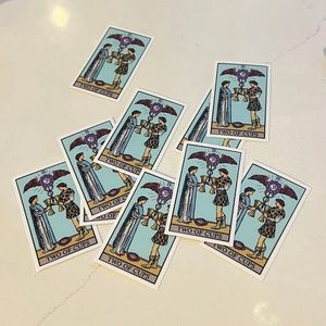 Two of Cups Stickers | Chakra Series | Tarot Cards Minor Arcana